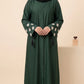 Daisy Drop Abaya - Green
