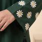 Daisy Drop Abaya - Green