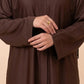 Flare Essential Maxi Abaya - Brown