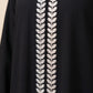 Ivory Vine Abaya - Black